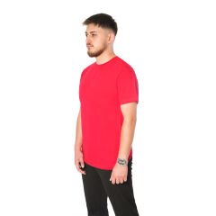 0 Yaka Tişört Kırmızı