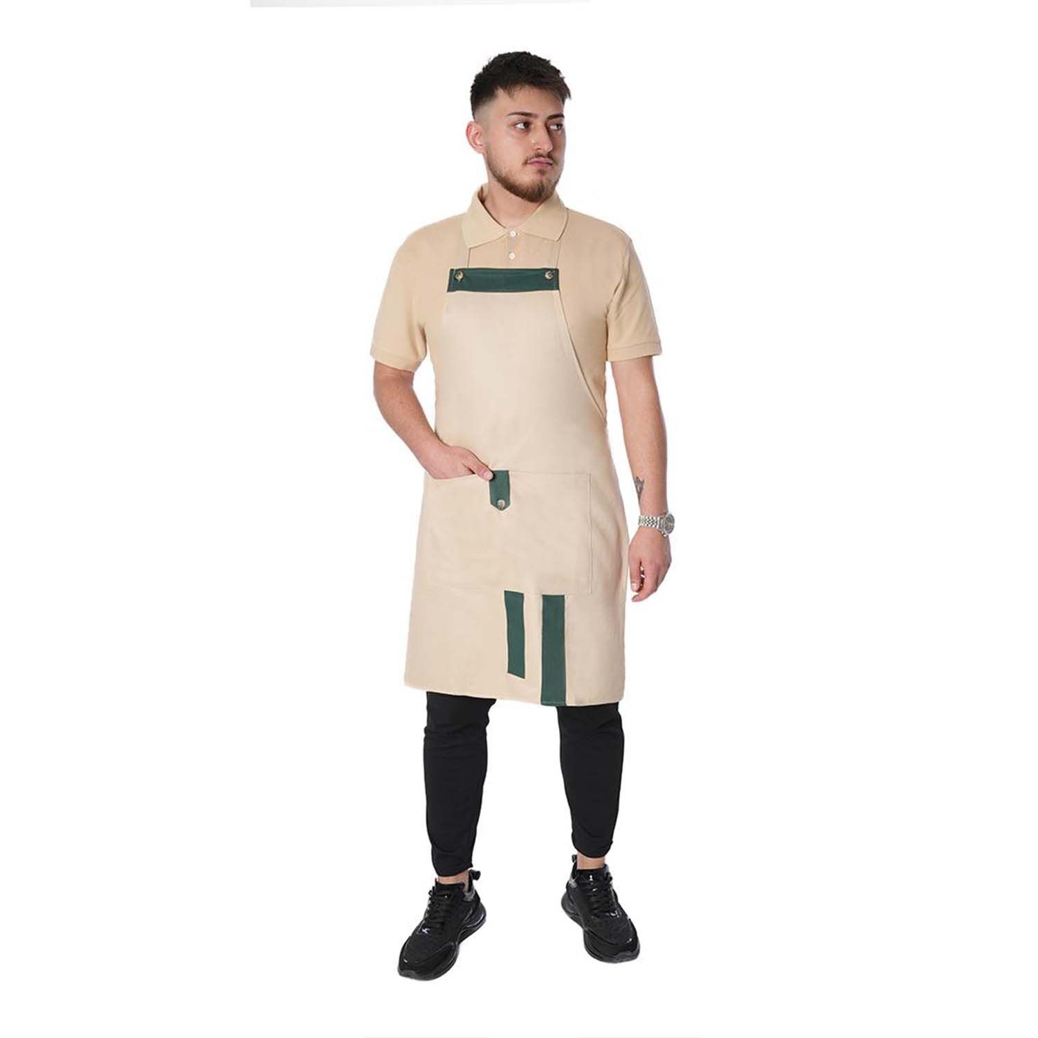 Netto Gabardin Kumaştan Modelli Askılı Önlük