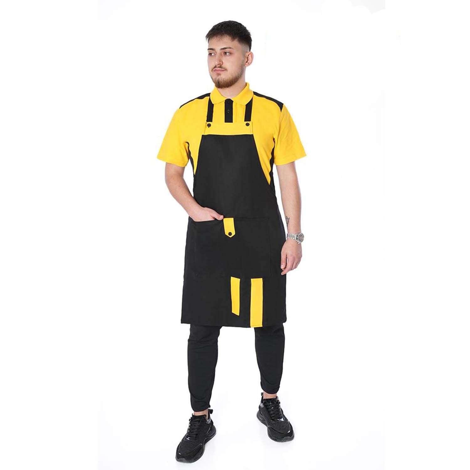 Netto Gabardin Kumaştan Modelli Askılı Önlük