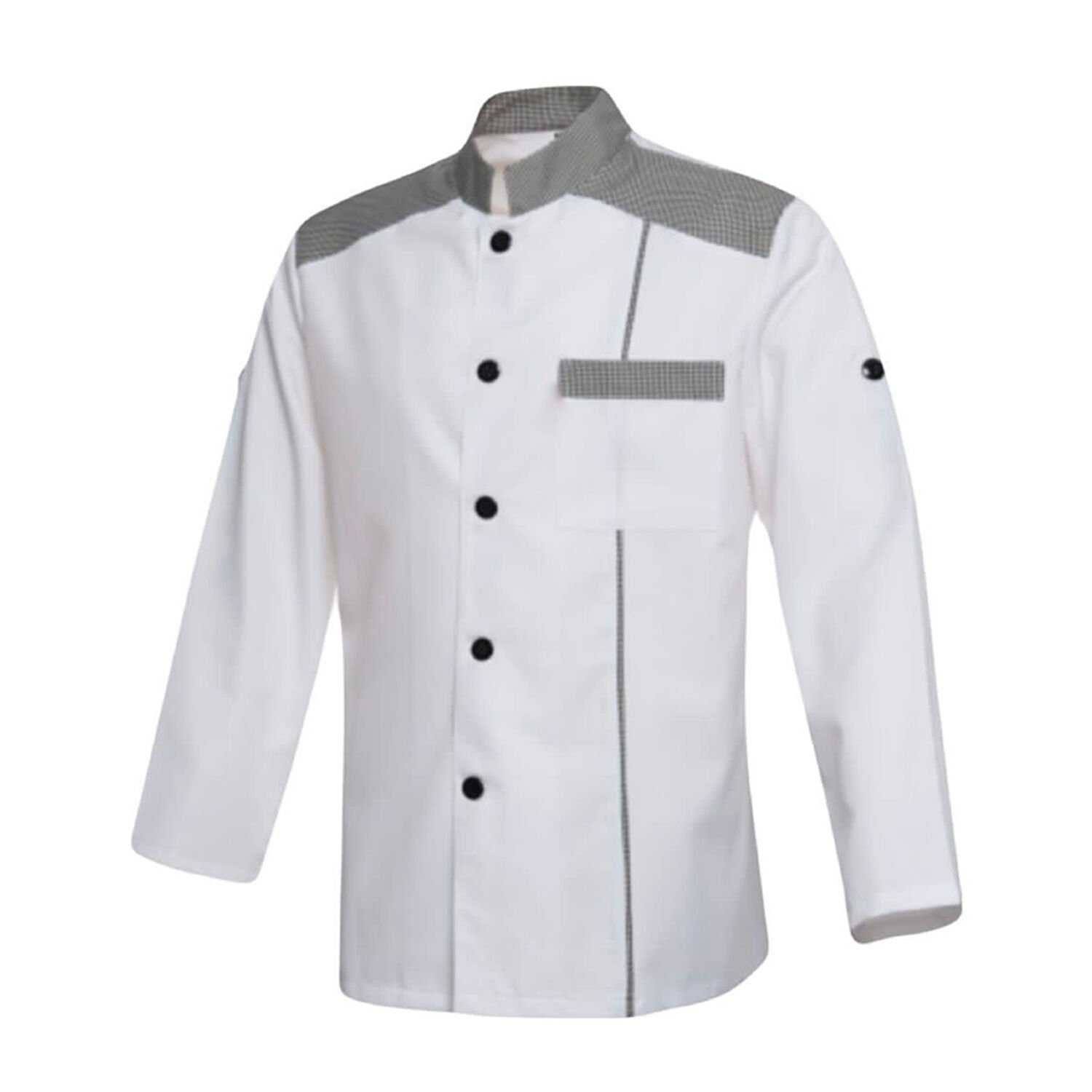 Aşçı Ceketi Katlanabilir Kol Detaylı Aksesuarlı