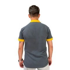Polo Yaka Yazlık İşçi Tişörtü Yaka ve Kol Detay Modelli