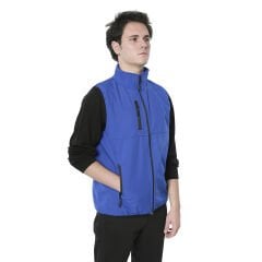 Softshell Yelek Saks Mavi | Softshell İş Yeleği