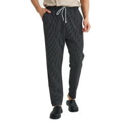 Gabardin Çizgili Aşçı Pantolonu