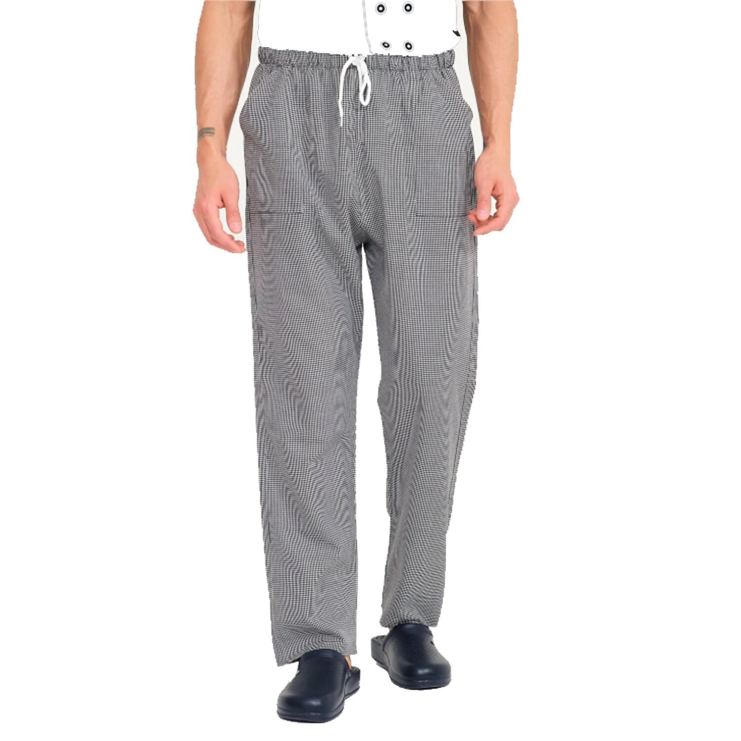 Gri Lastikli Aşçı İş Pantolonu