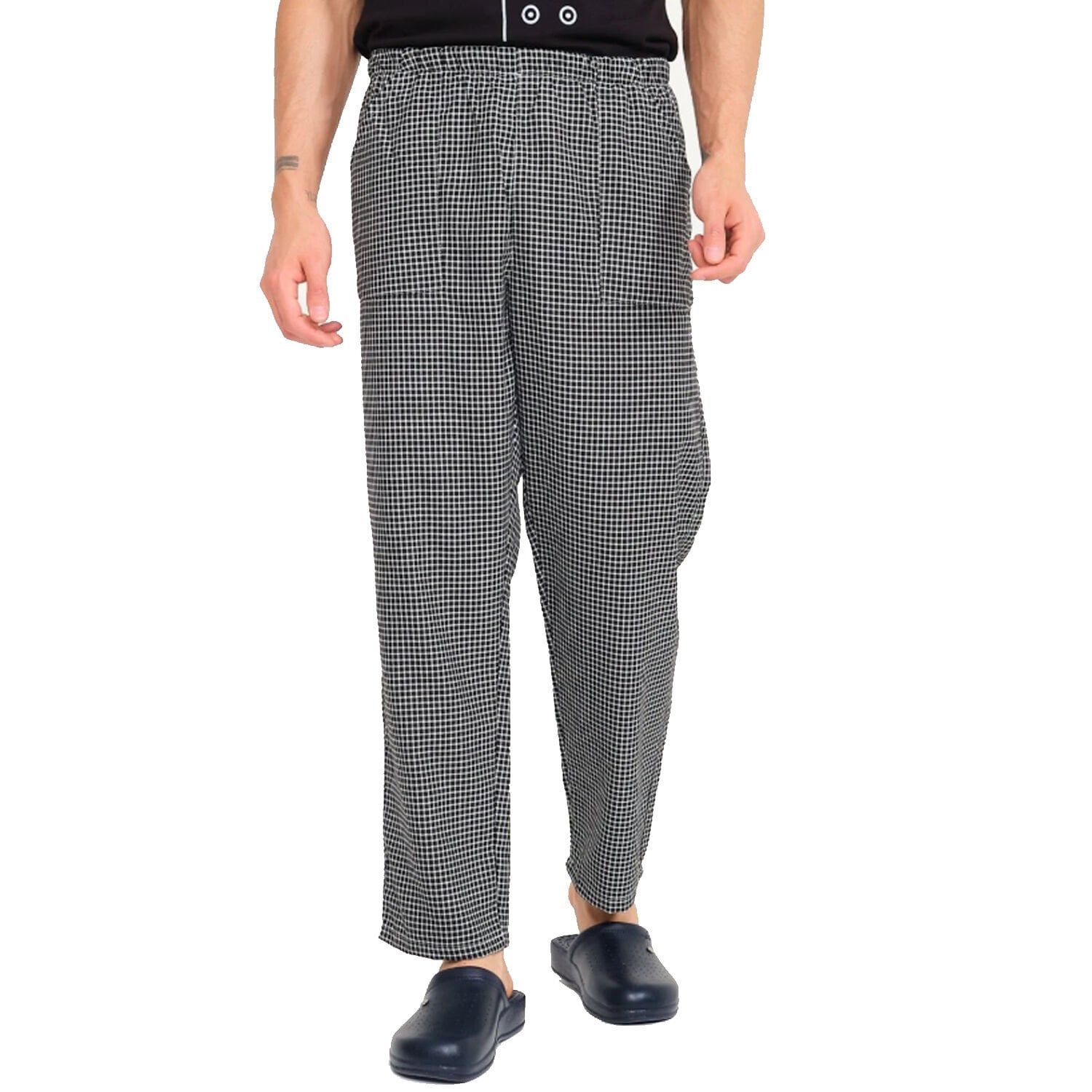 Pötikare Desenli Kemerli Aşçı İş Pantolonu