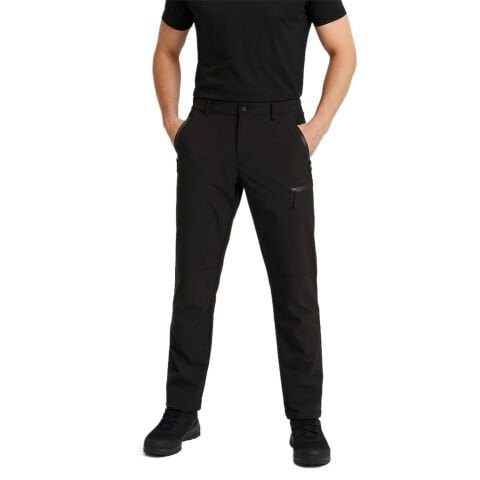 Softshell Pantolon Rüzgar Su Geçirmez Siyah Pantolon