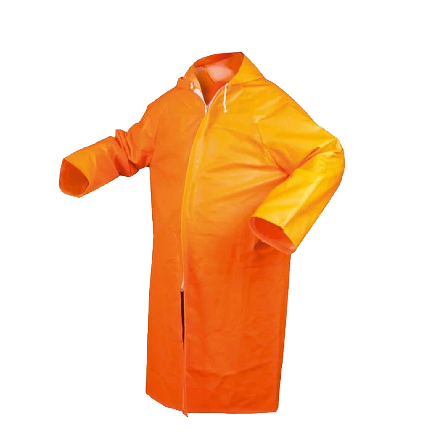 Balıklı Pardesü Yağmurluk Turuncu Renk