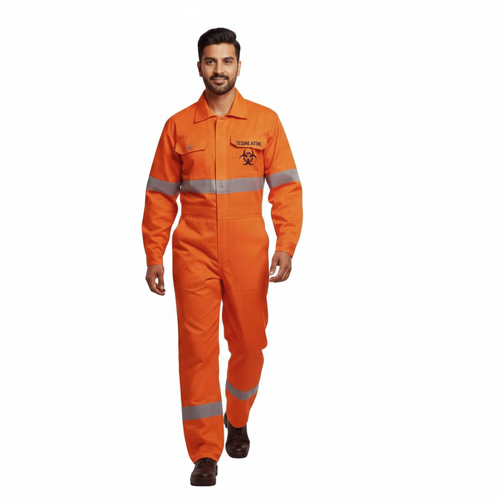 Gabardin Tıbbi Atık Tulumu