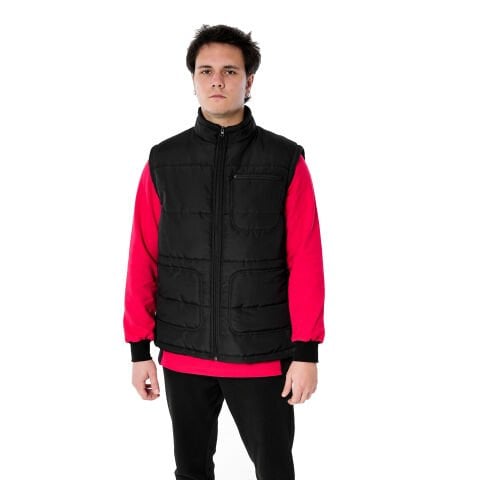 Polar Astarlı Yelek Siyah