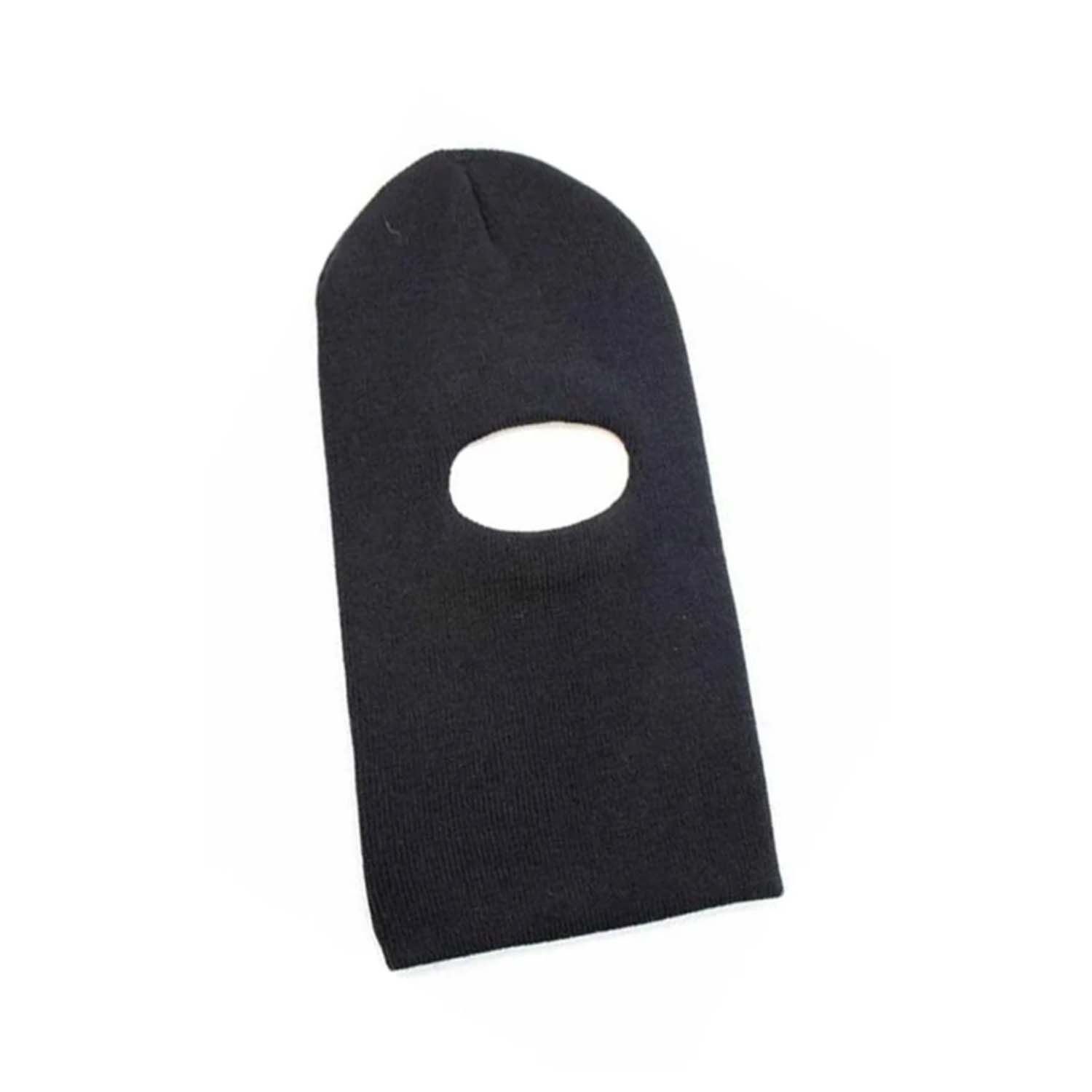 Yün Kar Maskesi Siyah Renk