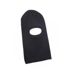 Yün Kar Maskesi Siyah Renk