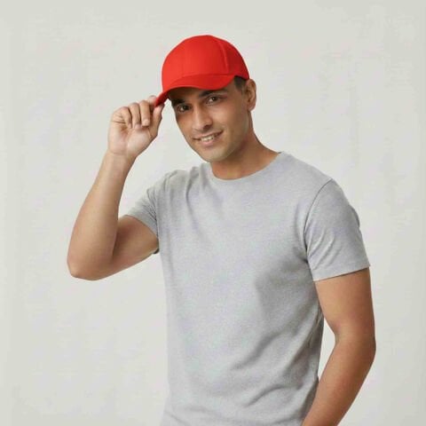 Darbe Emici Şapka Baret Kırmızı