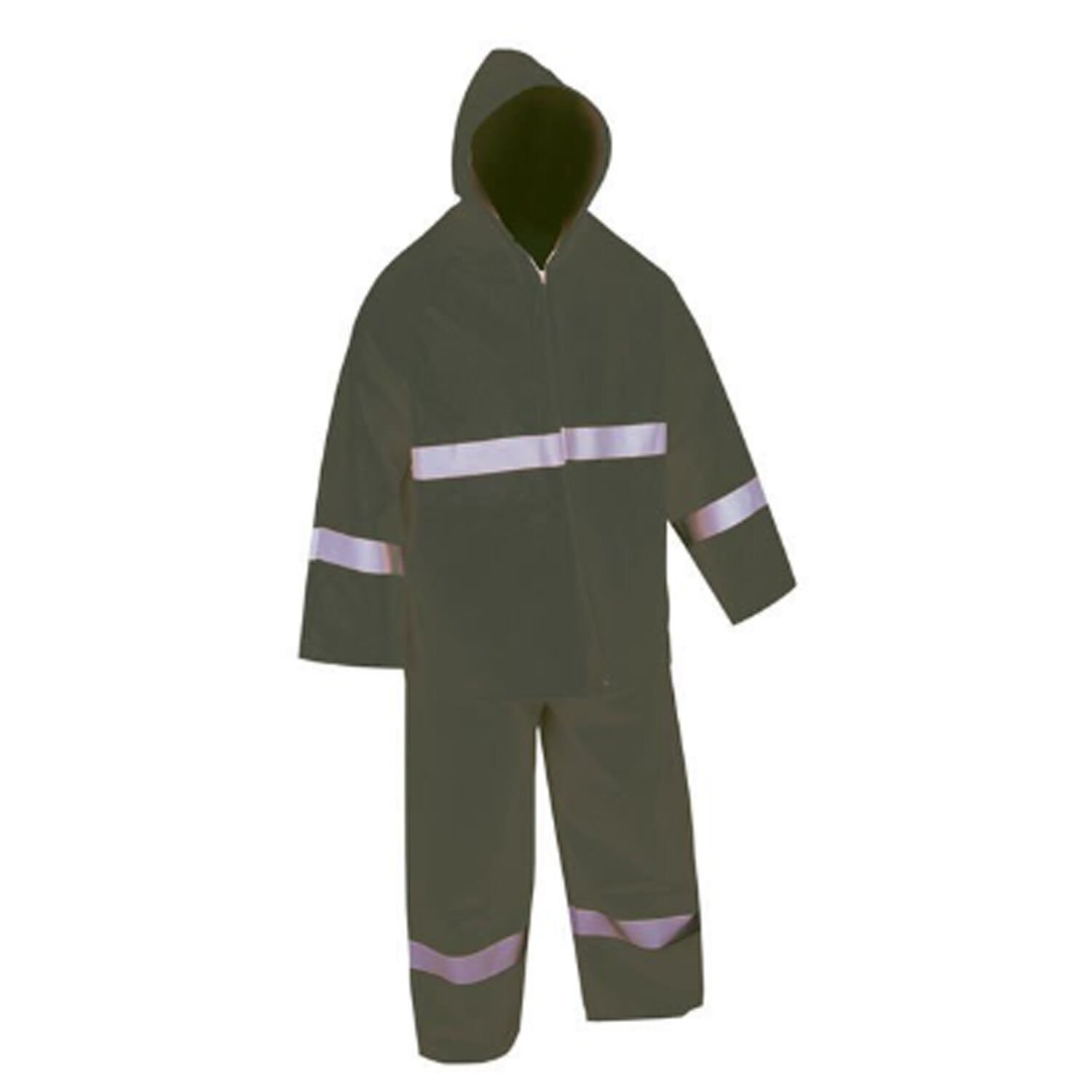 Balıkçı Takım Reflektörlü Yağmurluk Haki Renk