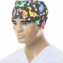 Cerrahi Bone - Dinazor Desenli