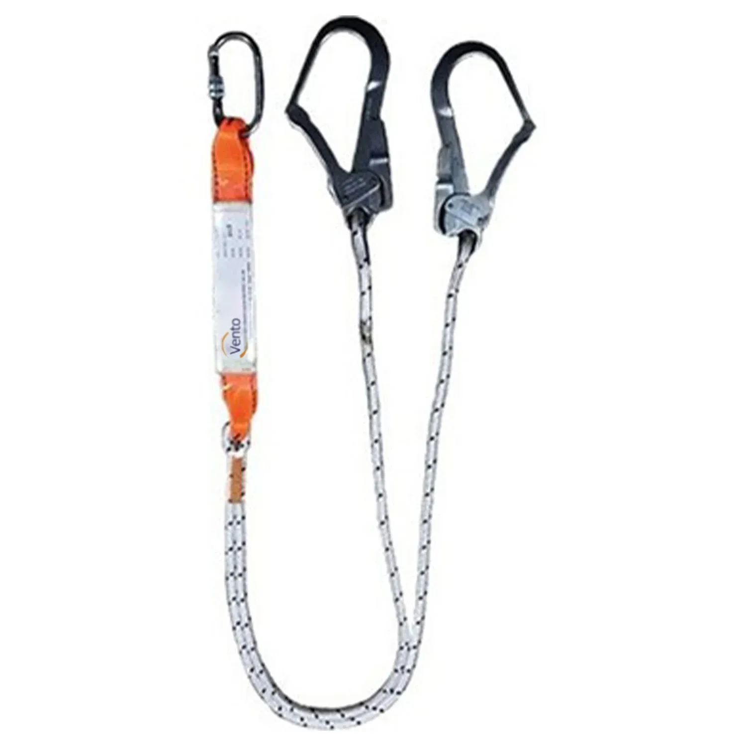 Vento Çift Kancalı Şok Emicili Statik Halatlı Lanyard