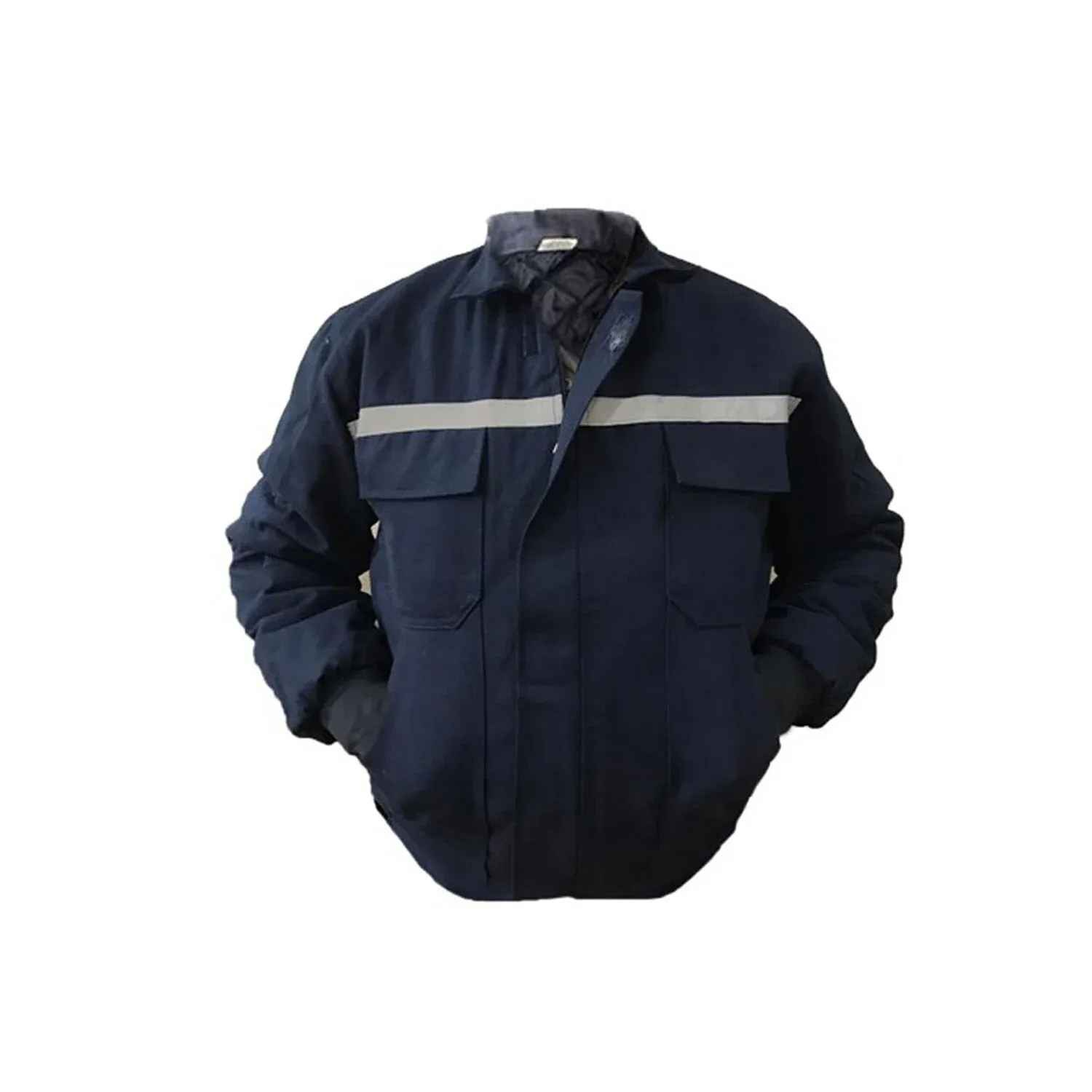 7/7 Gabardin Kapitoneli Lacivert Mont | Gabardin Kışlık İş Montu
