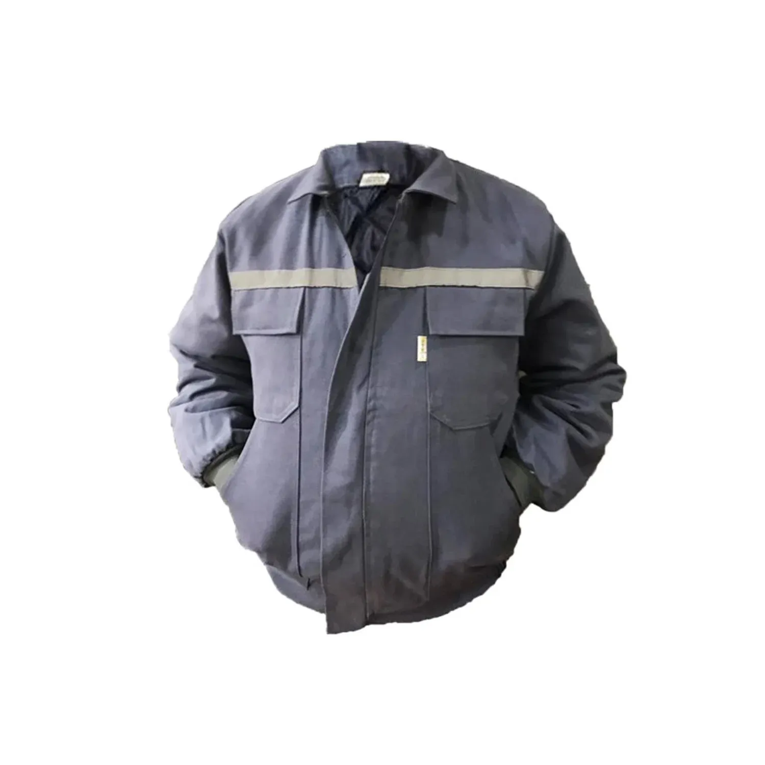 7/7 Gabardin Kapitoneli Gri Mont | Gabardin Kışlık İş Montu