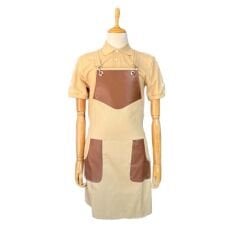 Şef Önlüğü Deri Detaylı Çapraz Askılı