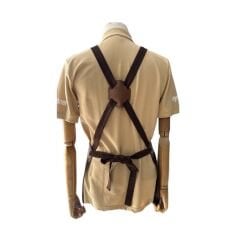 Şef Önlüğü Deri Detaylı Çapraz Askılı