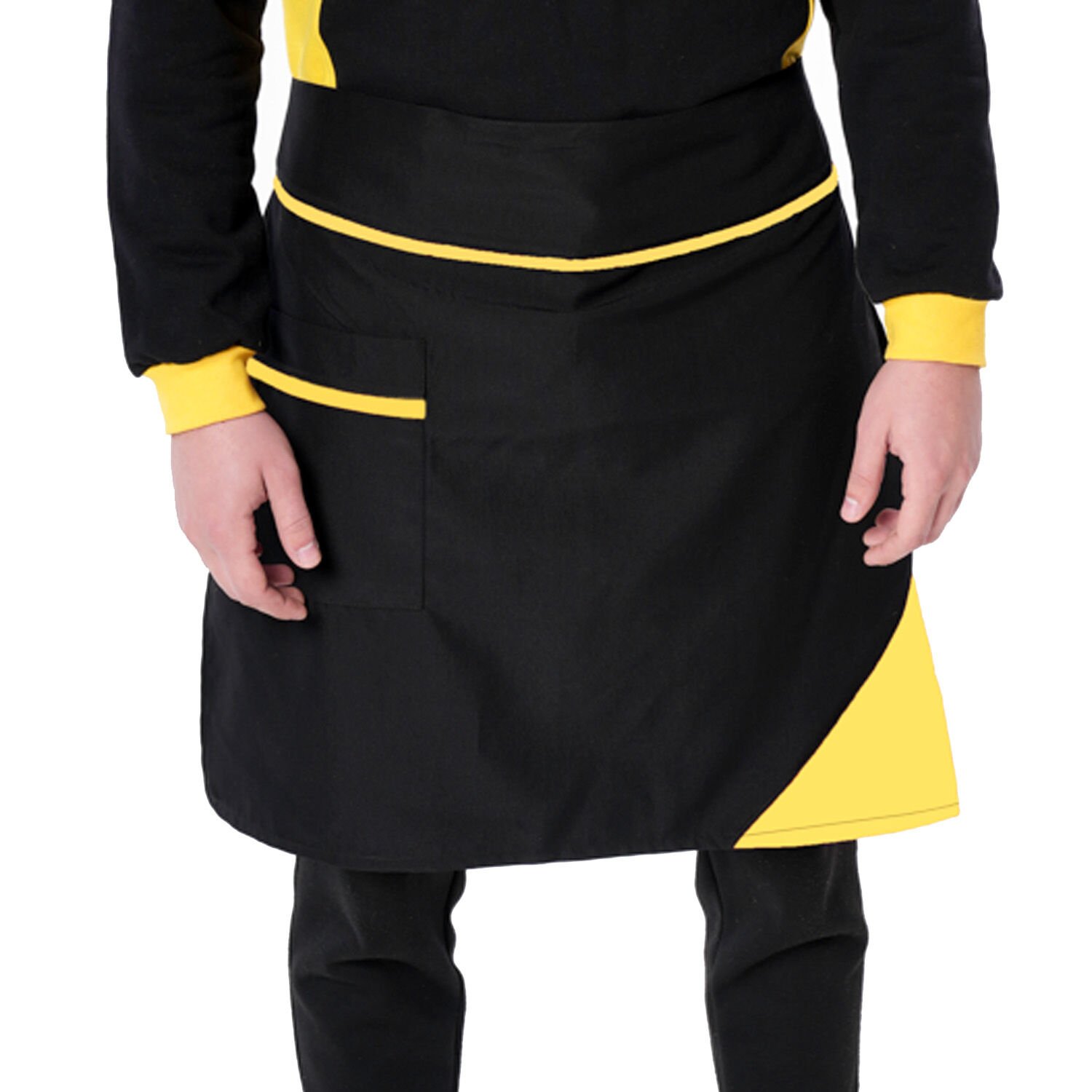 Alpaka Kumaştan Belden Bağlamalı Önlük