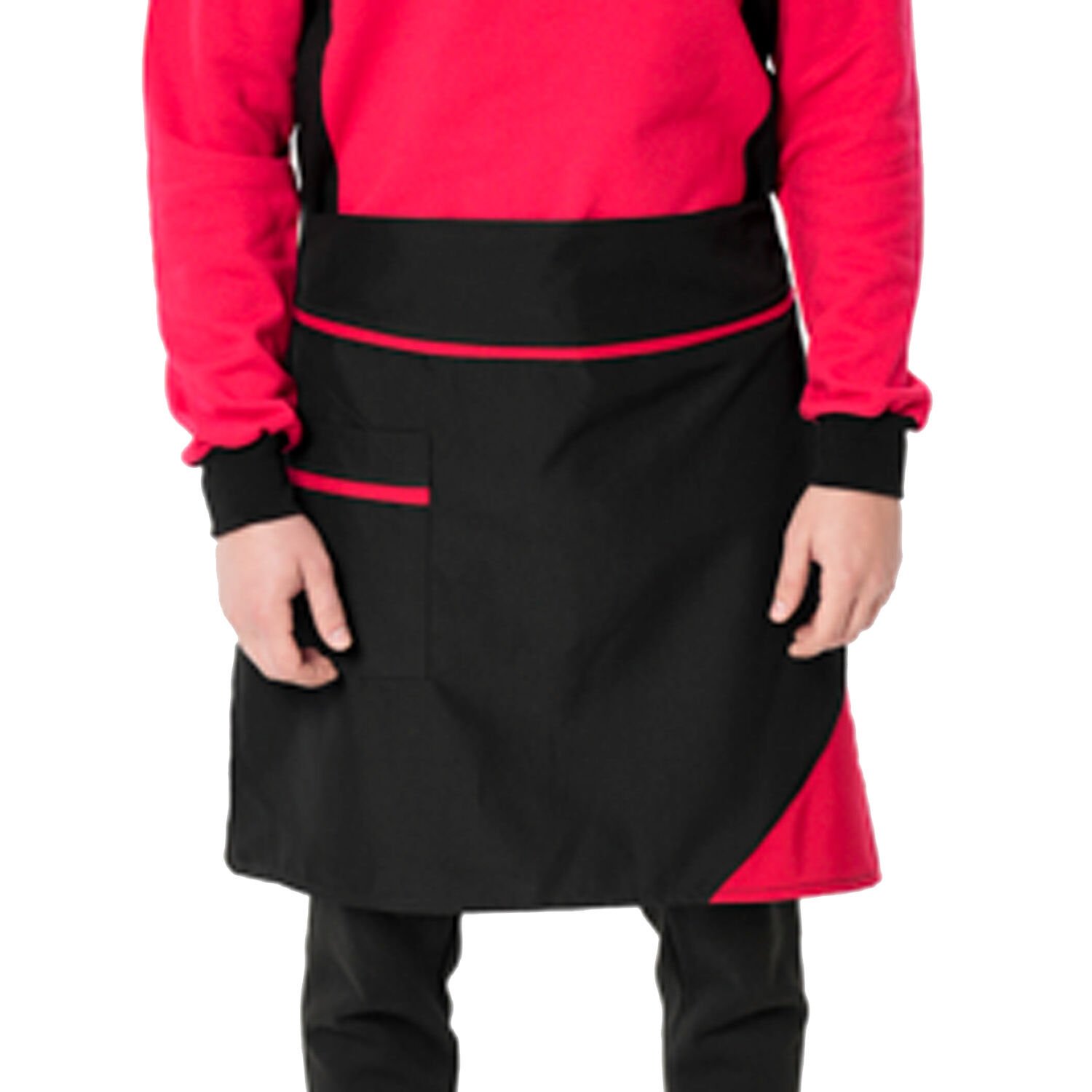 Alpaka Kumaştan Belden Bağlamalı Önlük