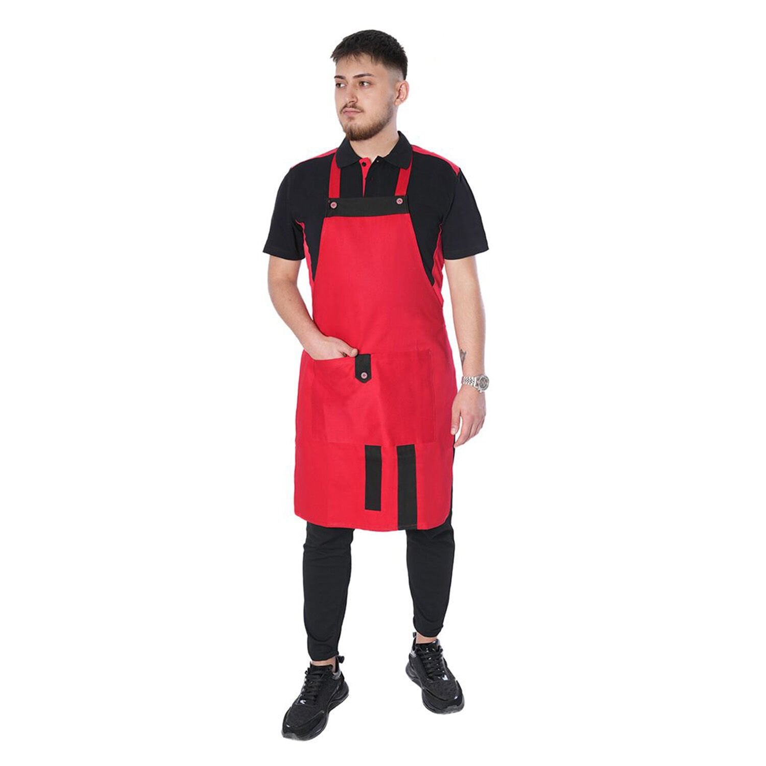 Netto Gabardin Kumaştan Modelli Askılı Önlük