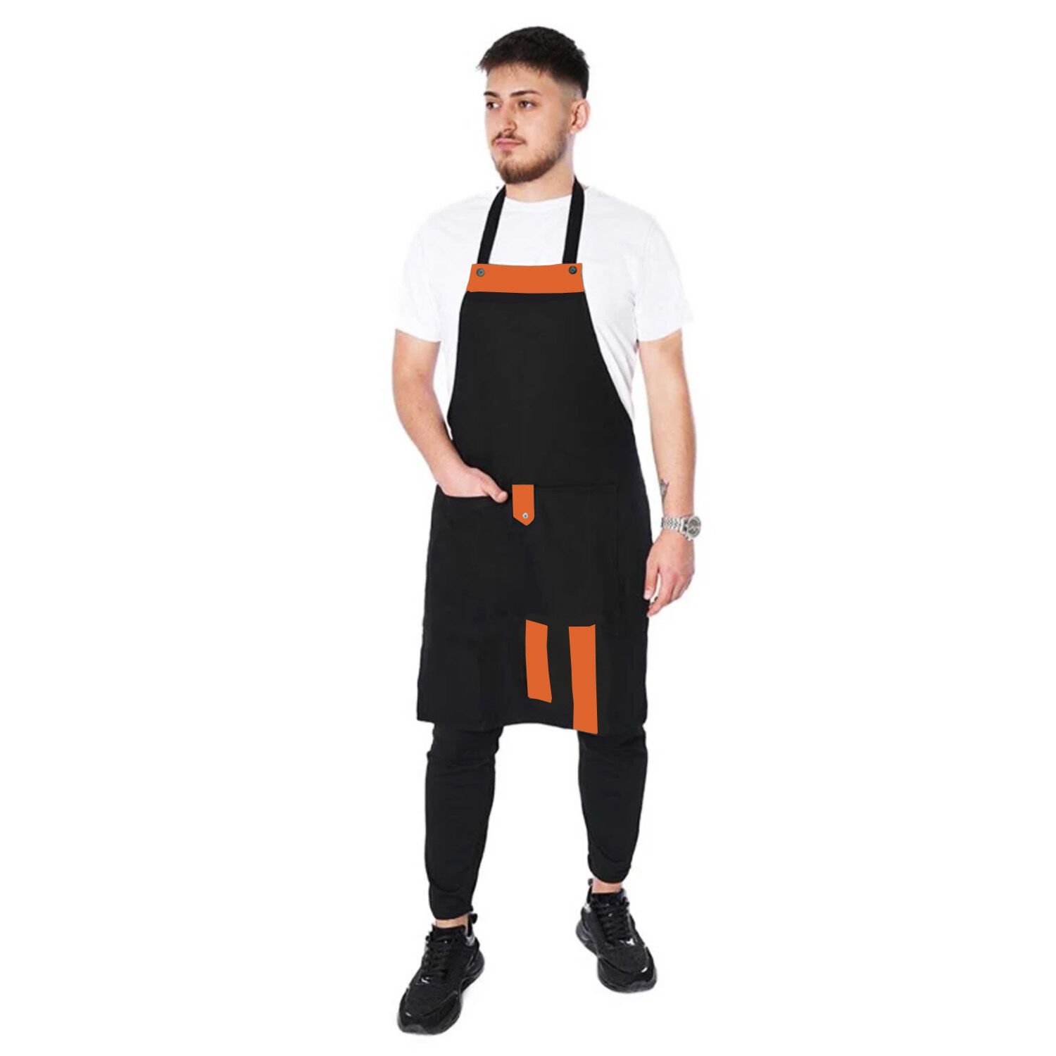 Netto Gabardin Kumaştan Modelli Askılı Önlük