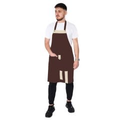 Netto Gabardin Kumaştan Modelli Askılı Önlük