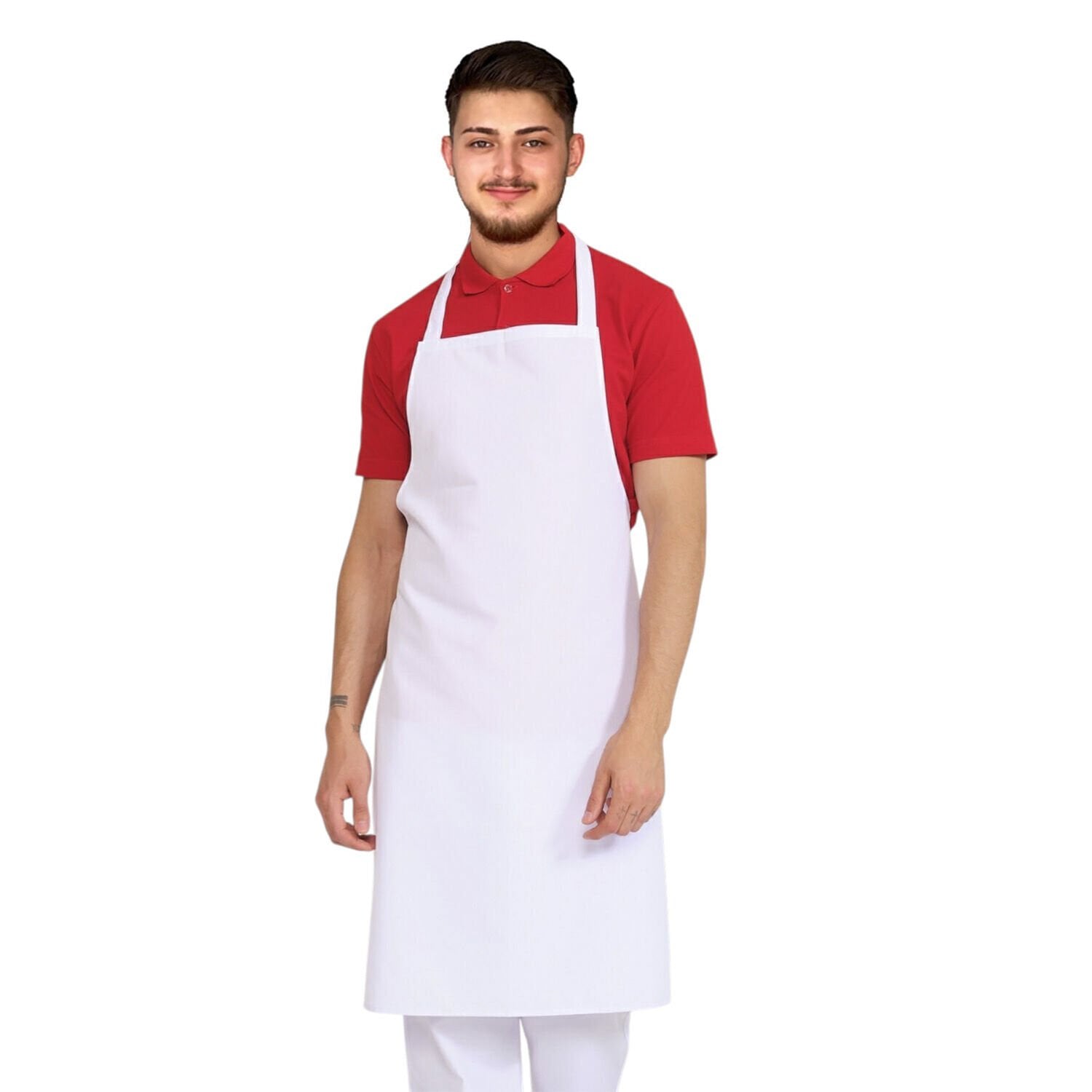 Netto Alpaka Kumaş Askılı Önlük | Belden Bağlamalı Önlük & Mutfak Önlüğü (Dayanıklı)