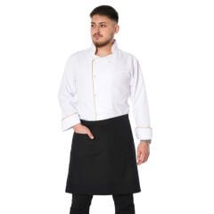 Netto Alpaka Kumaş Belden Bağlamalı Yarım Önlük Pestemal | İş & Mutfak Su Geçirmez Önlüğü