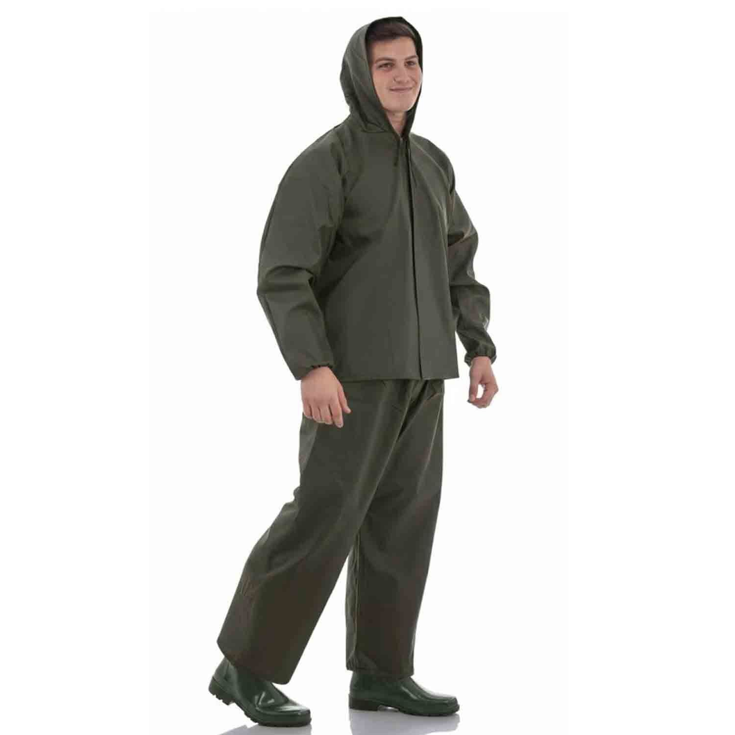 Balıkçı Takım Yağmurluk Haki Renk