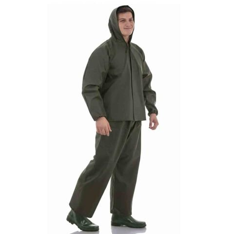 Balıkçı Takım Yağmurluk Haki Renk