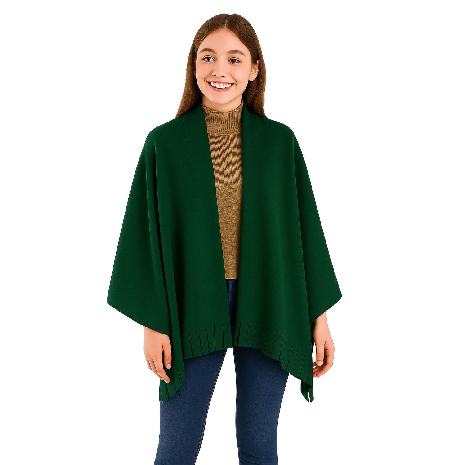 Yeşil Polar Şal 180x80 cm