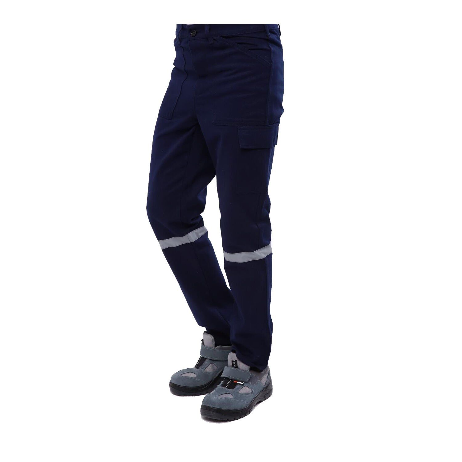 16/12 Gabardin Reflektörlü Yazlık İş Pantolonu Lacivert