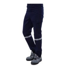 16/12 Gabardin Reflektörlü Yazlık İş Pantolonu Lacivert