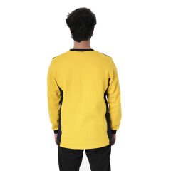 0 Yaka Sweatshirt DuoColor Sarı Siyah