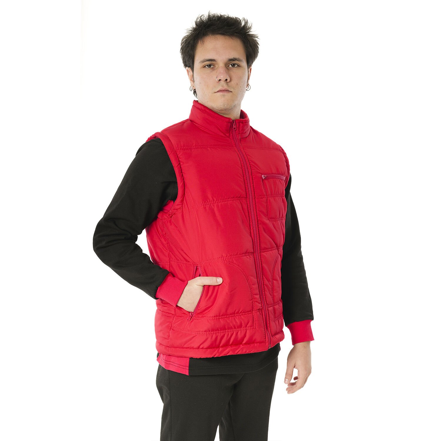 Polar Astarlı Yelek Kırmızı