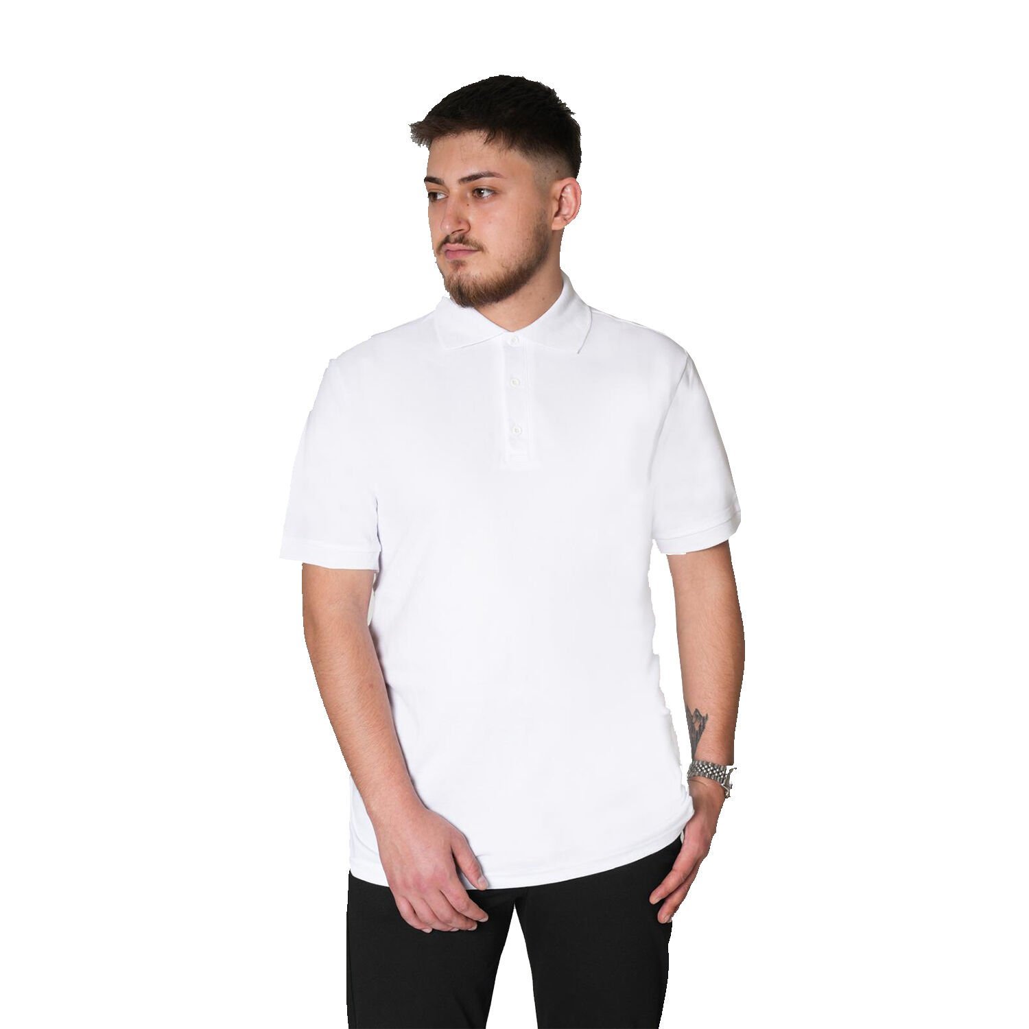 Polo Yaka Tişört Beyaz