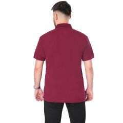 Netto Polo Yaka Yazlık Tişört Bordo Renk