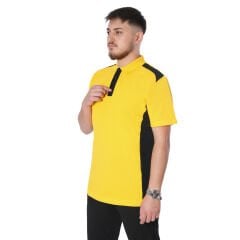 Netto Polo Yaka Yazlık Tişört Çift Renkli Sarı