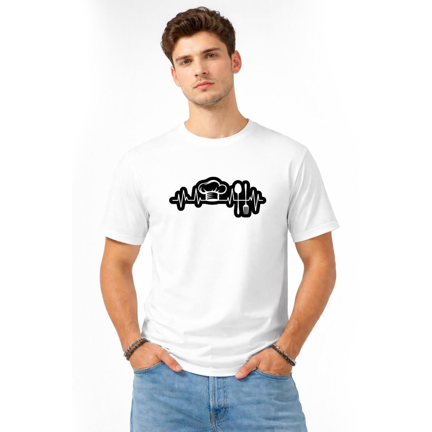 Netto Baskılı Şef & MasterChef T-shirt | Aşçı Baskılı Tişört İş Elbisesi